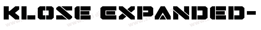 Klose Expanded字体转换